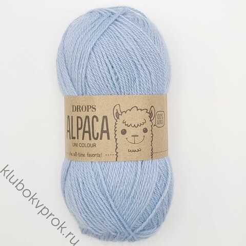DROPS ALPACA UNI COLOUR 6205, Голубой