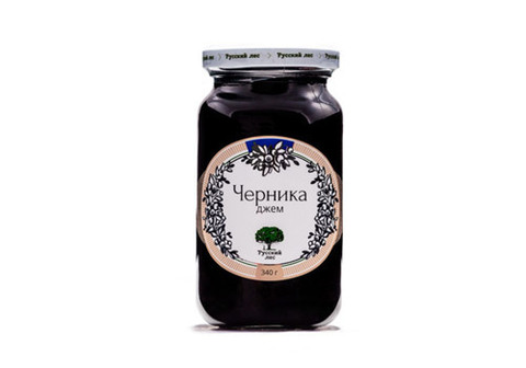 Джем "Русский лес" черника, 340г