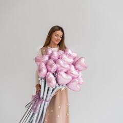Нежные сердца букет из ШДМ