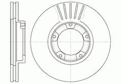 Диск тормозной вентилируемый G-brake  GR-02335