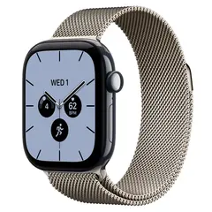 Умные часы Apple Watch Series 12 GPS + Cellular, 42mm, Night Blue Ceramic Case with Natural Milanese Loop