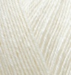 ALIZE "SUPERWASH ARTISAN", 75% SW Шерсть - 25% Полиамид, 100 гр, 420 м, Кремовый