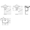 Ideal Standard i.life A T470501 Умывальник 60x48 см, с отверстием под смеситель, с отверстием перелива
