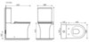 Ceramica Nova Star CN1904 Напольный пристенный унитаз с бачком с ультра тонким сидением с функцией плавного закрытия, цвет: белый