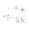 GROHE Eurocube 119698 Комплект душевой системы внутреннего монтажа