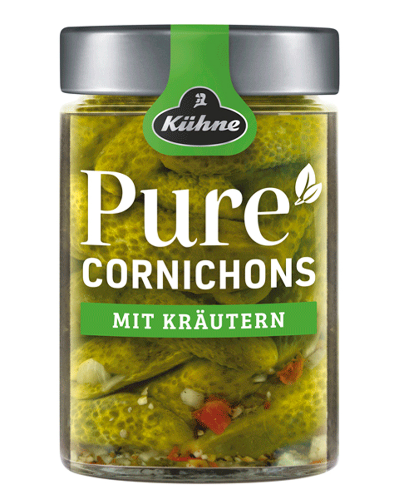 Корнишоны Kuhne с Пряными Травами 310 гр.