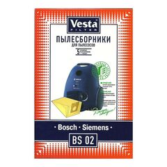 Мешок для пылесоса Vesta filter, BS 02, бумажный, 5 шт