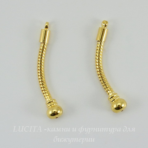 Основы для серег "Пандора" 42х7 мм (цвет - золото), пара
