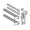 Geberit 241.465.00.1 Крепление клавиш слива Delta 241.465.00.1