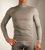 Odlo Warm мужская терморубашка с воротником-стойкой серая - 1