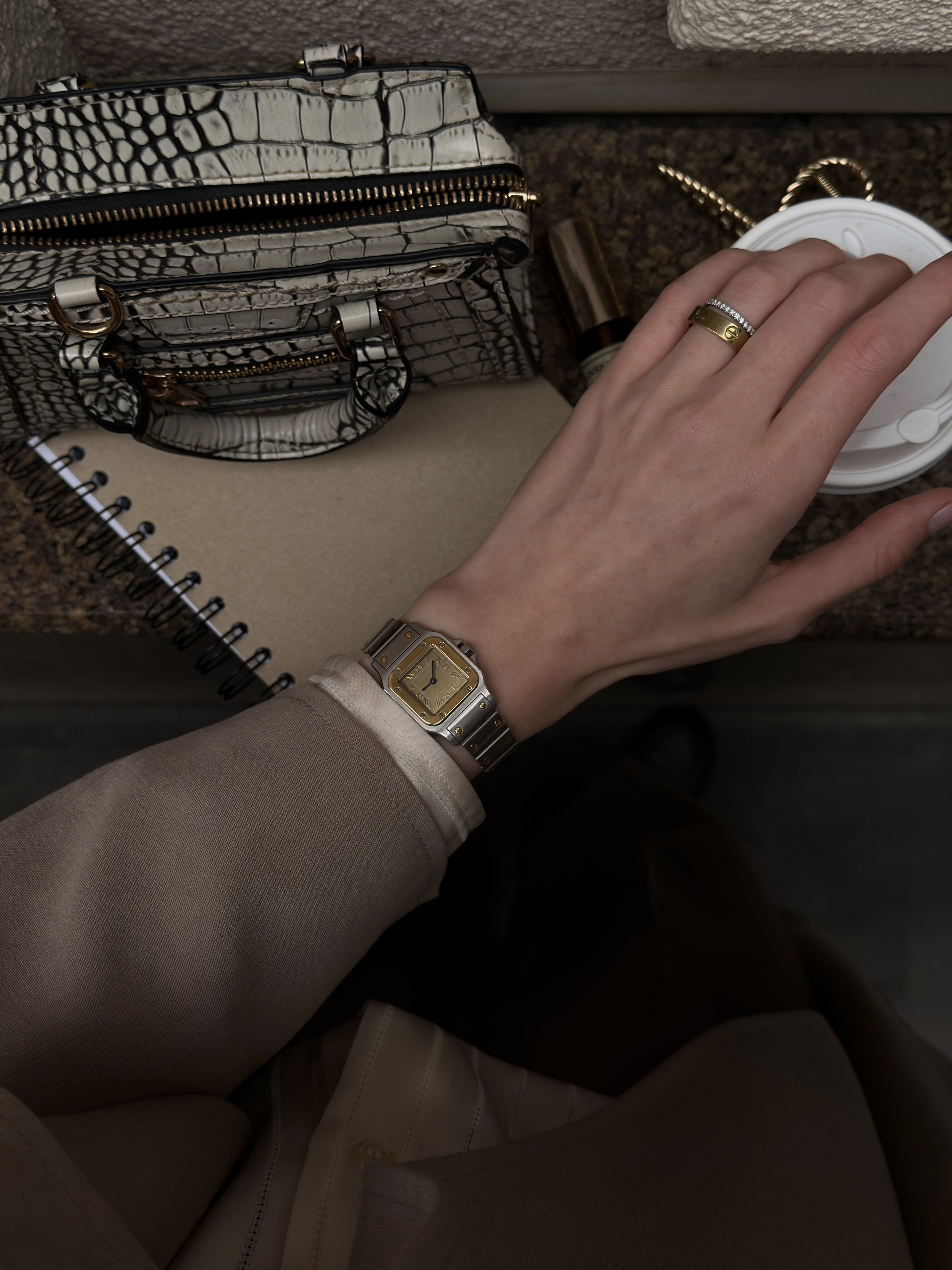 Редкие винтажные часики Cartier Santos — фото 8