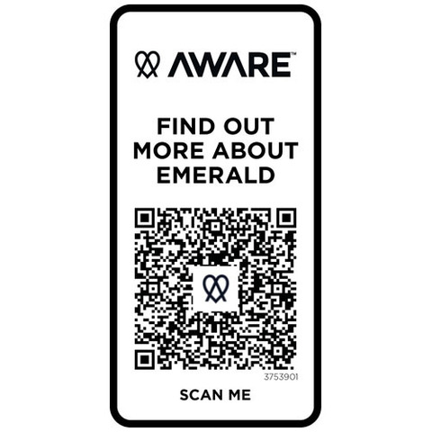Emerald поло унисекс с коротким рукавом из переработанных материалов Aware™. плотностью 200 г/м²