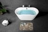 BelBagno BB200-1500-750 Отдельностоящая акриловая ванна в комплекте со сливом-переливом, цвет: белый