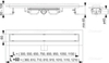 Alcaplast APZ106-1050 Душевой лоток 105 см