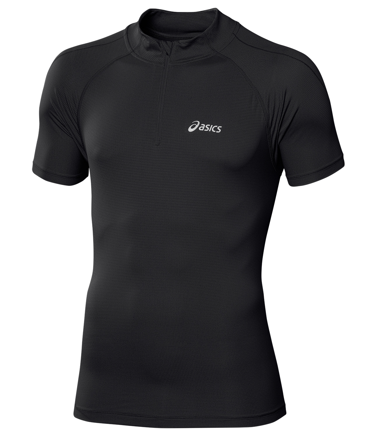 Футболка для бега Asics SS 1/2 ZIP мужская черная