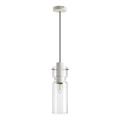 5057/1B PENDANT ODL24 459 белый/прозрачный/металл/стекло Подвес E27 1*40W SCROW