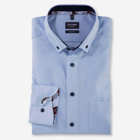 OLYMP LUXOR MODERN FIT Сорочка с контрастной внутренней отделкой с технологией Non-Iron