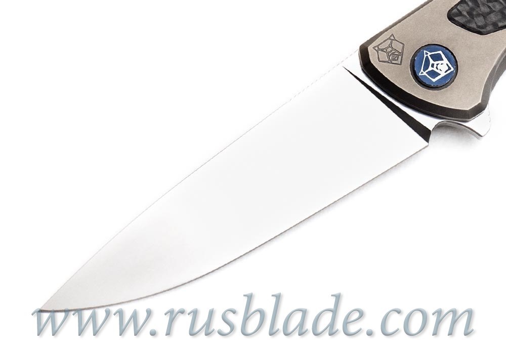 Shirogorov Flipper 95 S30V S Titanium CF inlays - фотография 