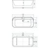 Allen Brau Infinity 2.21001.20/PWM Акриловая ванна, 170x80, цвет: белый, зелёный