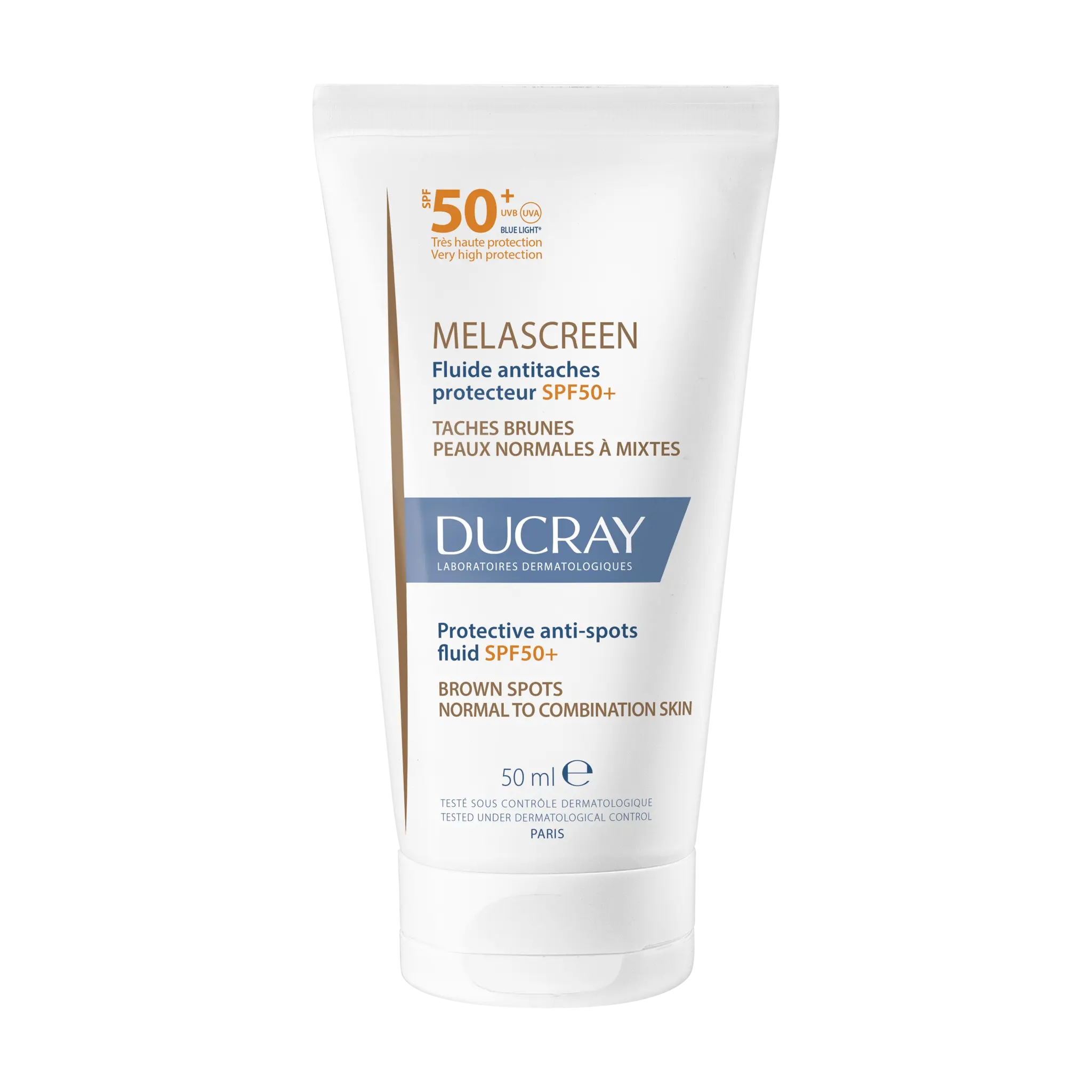 Флюид солнцезащитный Ducray Melascreen Protective Anti-spots Fluid SPF50+ 50 мл