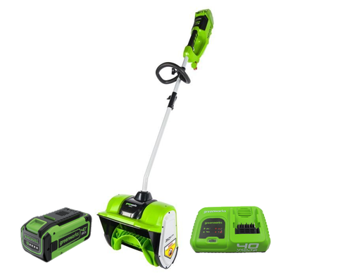 Аккумуляторная снегоуборочная лопата Greenworks GD40SS30K5, 40v, 30 см,2600807UH5А, АКБ 8 А·ч и быстрое ЗУ