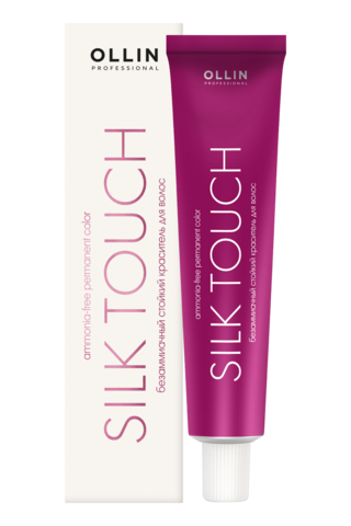 OLLIN SILK TOUCH  6/79 темно-русый коричнево-зеленый 60мл Безаммиачный стойкий краситель для волос