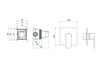 Aquatek Оберон AQ1266CR Смеситель для душа (внешняя и скрытая часть), цвет: хром