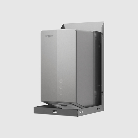 Nofer FUGA EVO 12053.H2 Сушилка для рук встраиваемая за зеркалом 800W, цвет:нержавеющая сталь