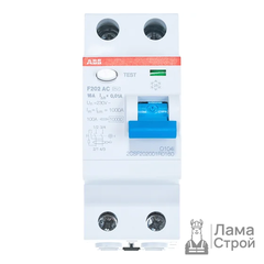 Устройство защитного отключения 2-полюсный ABB F202 2P 16A 10 мА 0,1 АС УЗО20216