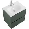 BelBagno UNO-600-2C-SO-VO База под раковину подвесная с фрезерованными ручками по всей длине фасада с двумя выкатн. ящ., Еловый Матовый, 600x455x608