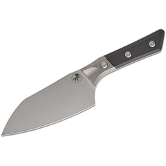 Фото Нож кухонный Сантоку Microtech Santoku Knife 6', сталь M390MK, рукоять G10, черный