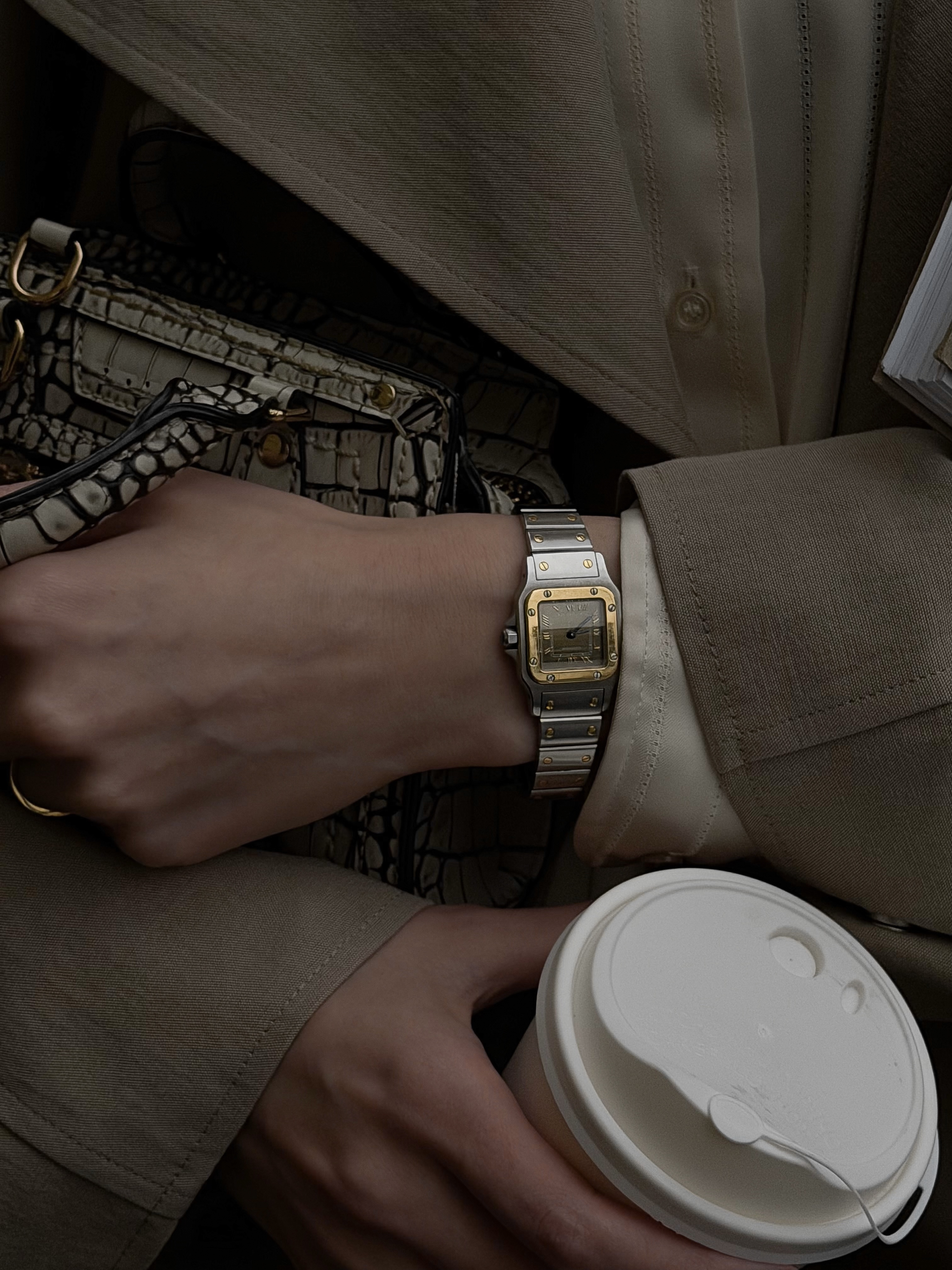 Редкие винтажные часики Cartier Santos — фото 9