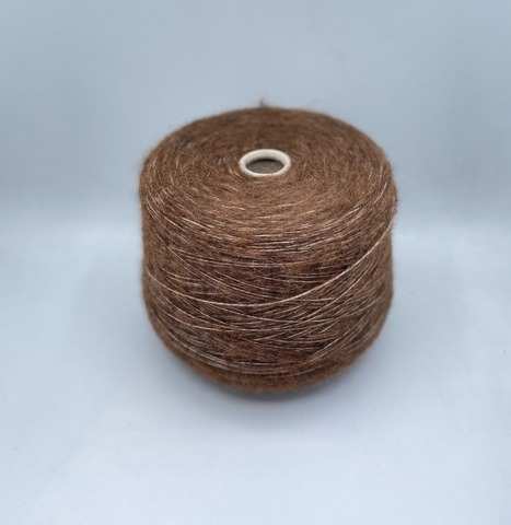 Pinori Filati (пр.Италия),art-Arcipelago 330м/100гр. 51% Альпака, 49% Хлопок,цвет-Коричневый,неоднотонный(3915), арт.32278
