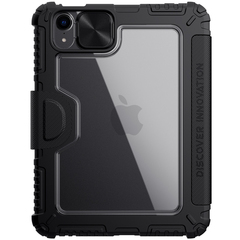 Чехол книжка от Nillkin для планшета iPad Mini 6 с 2021 года и iPad Mini 7 с 2024 года, серия Bumper Pro, с защитной шторкой для камеры