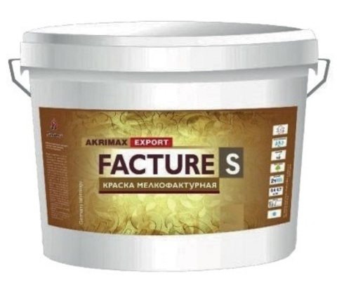 «FACTURE S» - декоративное мелкофактурное фасад.покрытие для наруж.и внут.работ 8кг(под заказ) (80)