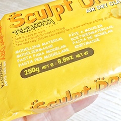 Моделирующая паста (полимерная глина) 250гр, терракотовая Sculpt Dry MUNGYO