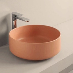ArtCeram Cognac COL004 13 00 Раковина накладная, 35x35, цвет: оранжевый фото