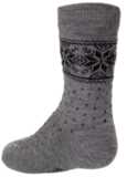 Термоноски утепленные с шерстью мериноса Norveg Soft Merino Wool Grey-Black детские
