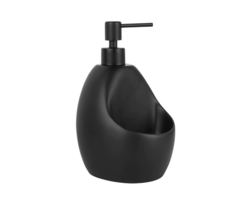 WasserKRAFT K-8099BLACK Дозатор жидкого мыла с емкостью для губки, цвет: чёрный фото
