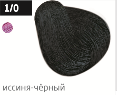 OLLIN color 1/0 иссиня-черный 60мл перманентная крем-краска для волос