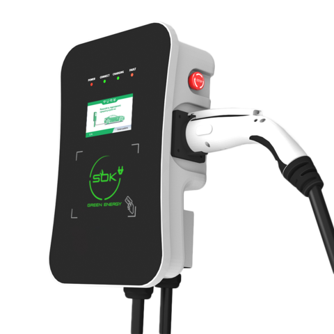 Зарядная станция S'OK Green Energy M3W Series Wallbox EV Charger, 3 фазы, 11 кВт, 16a/380v (SM3W31116542-7wf)