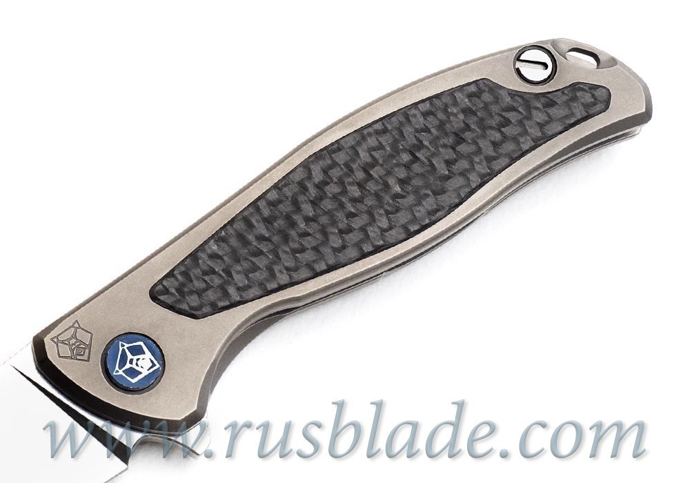 Shirogorov Flipper 95 S30V S Titanium CF inlays - фотография 