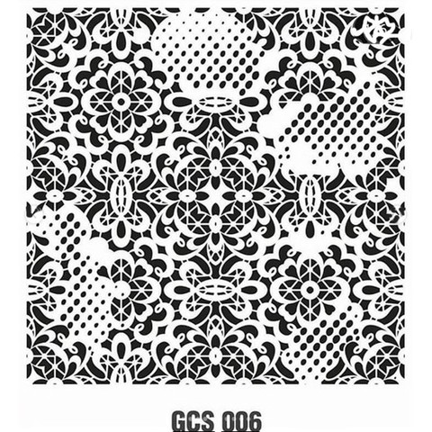 STENCIL TEMPLATE GCS-006 кружево 45*45см