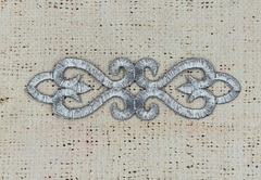 Термоаппликация орнамент люрекс, р. 12,5×3,5 см