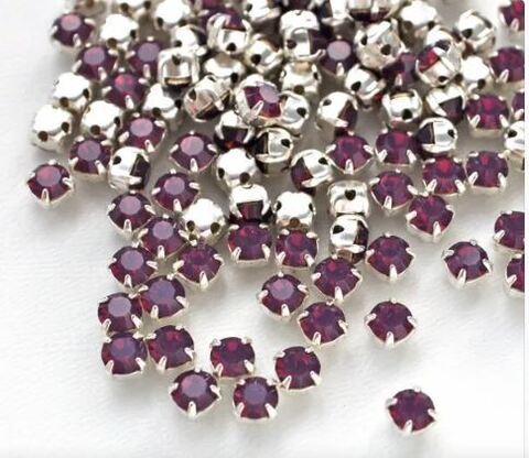 Шатоны в оправе Preciosa Maxima SS16 (4 мм) Amethyst Opal