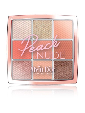 .Alvin D`or AES-9  Тени для век Peach NUDE 9 colors тон 1