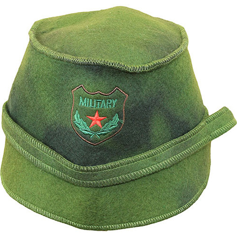 Шапка банная Милитари (фетр)