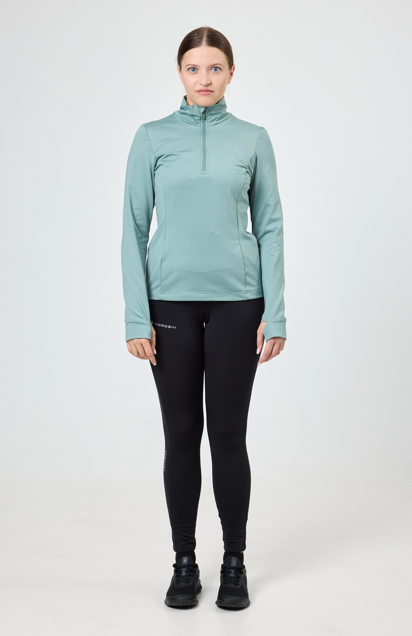 Женский утепленный лонгслив Nordski Warm ice mint - 6