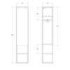 BelBagno Kraft KRAFT-1600-1A-SC-RT-L Шкаф подвесной, 33x30, цвет: Rovere Tabacco