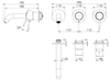 Remer X54D2PWBNO Смеситель для ванны Remer X Style X54D2PWBNO, черный матовый